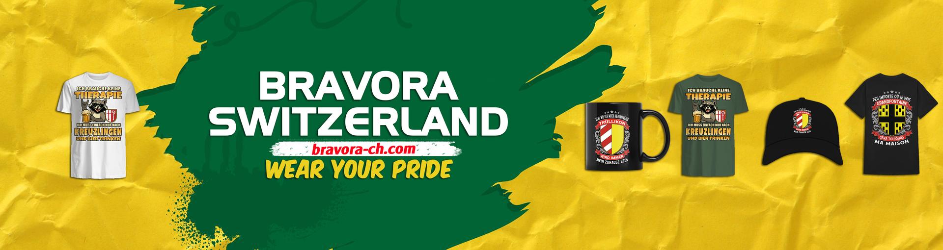 Banner for Bravora Switzerland Wear Your Pride